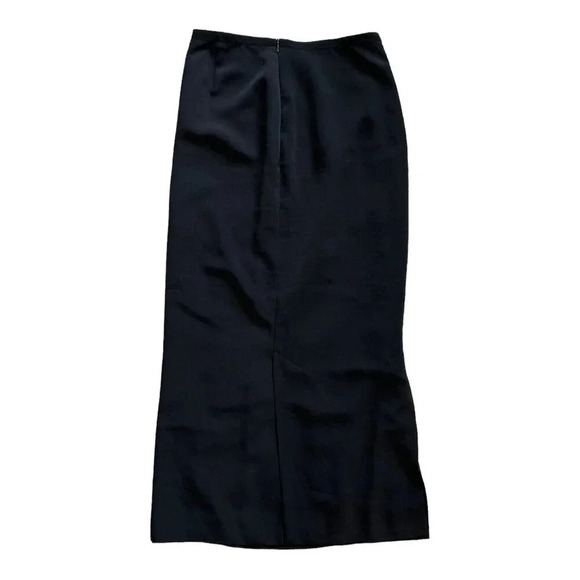 Agnes B Paris Black Formal Side Slit Maxi Skirt S - Picture 3 of 4